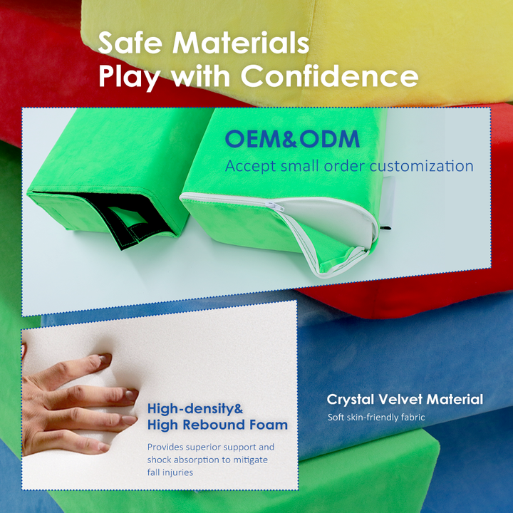 24 pcs Color Soft Foam Diy Building Blocks Toys