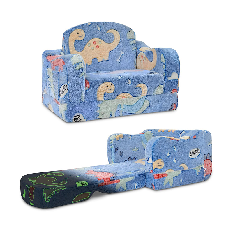 2-in-1 Children Compressiable Foam Sofa and Lounger