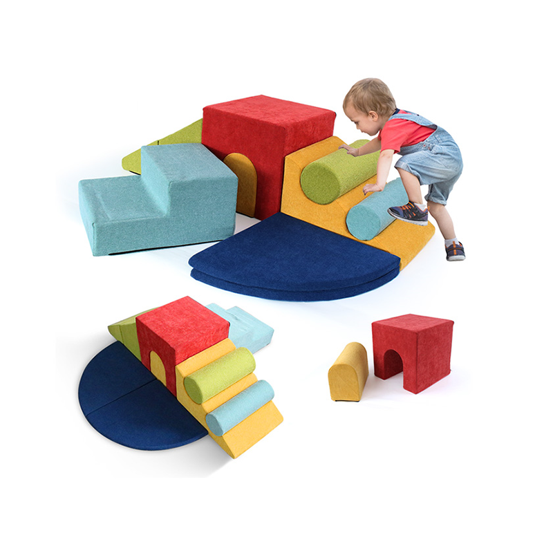 9-Piece Colorful Foam Climbing Blocks for Kids Toddler Crawing