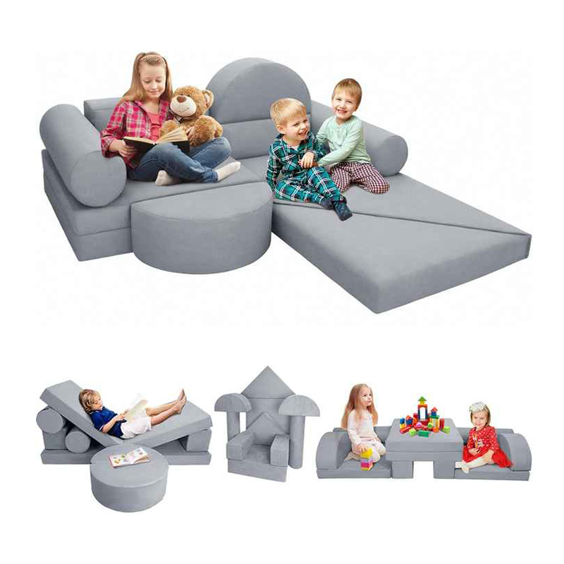 10PCS Kids Modular Couch & DIY Play Blocks