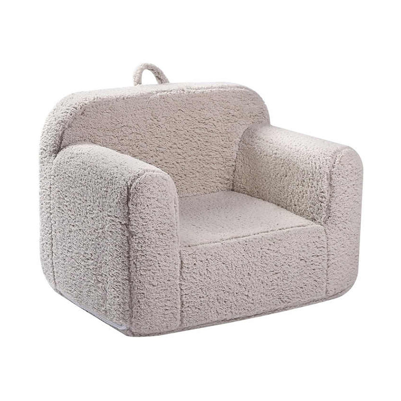Soft Sherpa Kids Sofa Chair - Toddler Foam Mini Couch