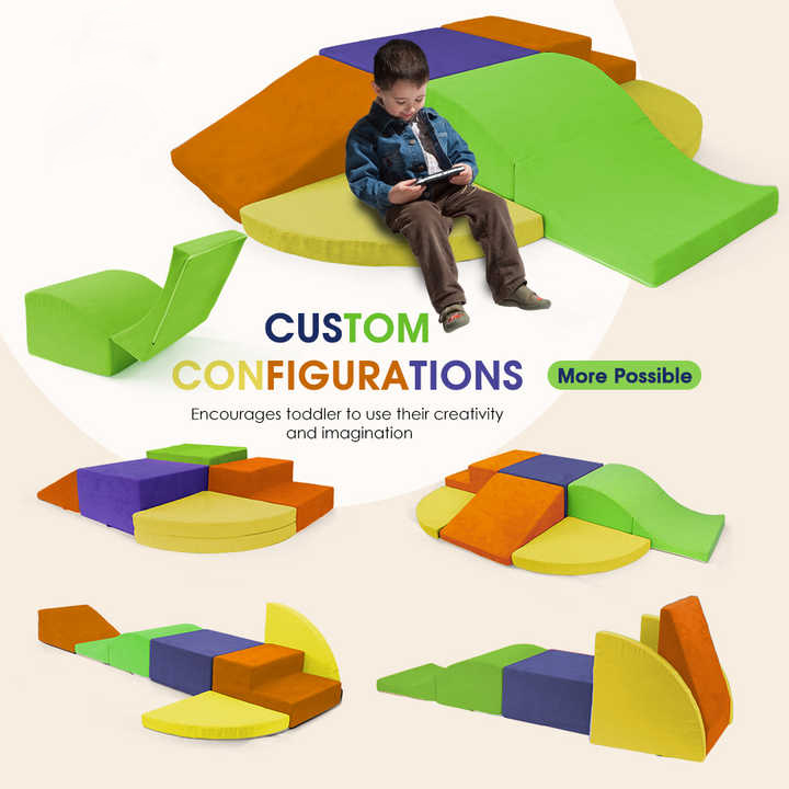 6 Pieces Toddlers Soft Foam Climbing Blocks Toys