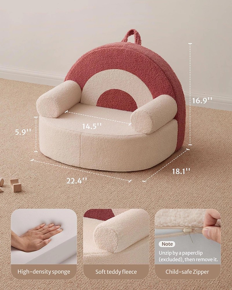 Rainbow Shaped Kids Sofa Couch For Girls Gift