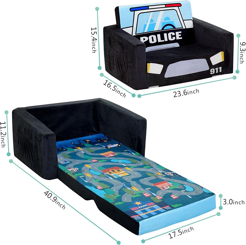 High-Density Sponge Flip Open Chirldren Sofa Bed