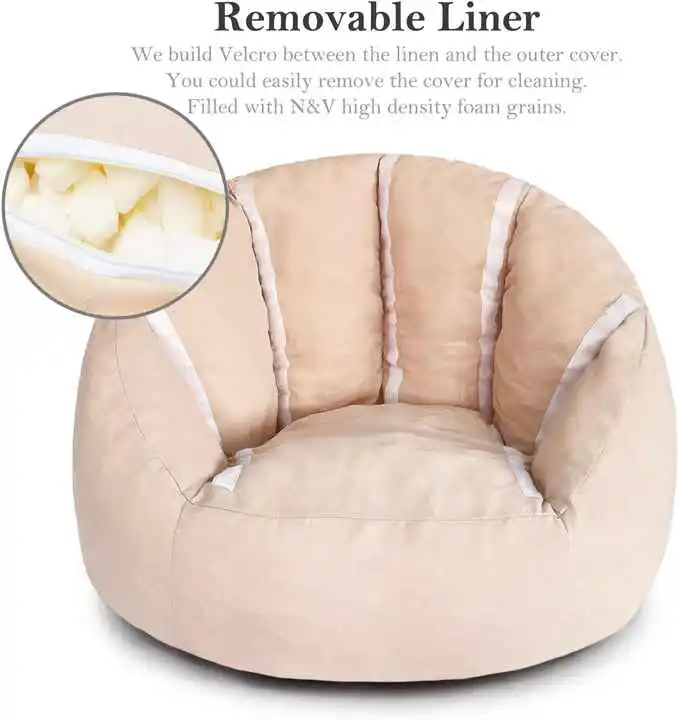 Kindergarten Kids Bean Bag Chair - Children Mini Foam Sofa