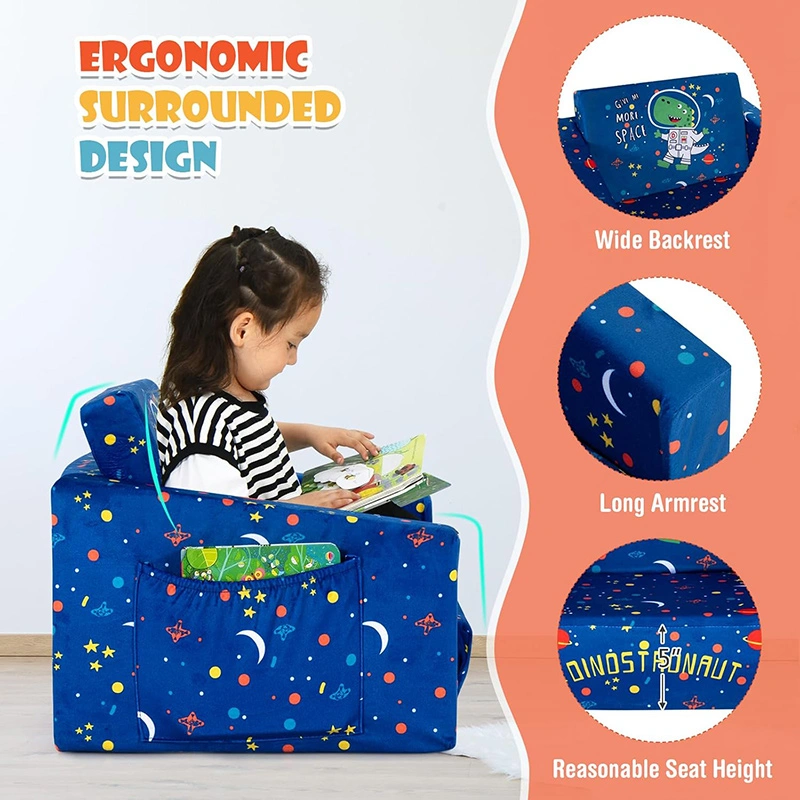 2 in 1 Children Folding Foam Sofa Bed