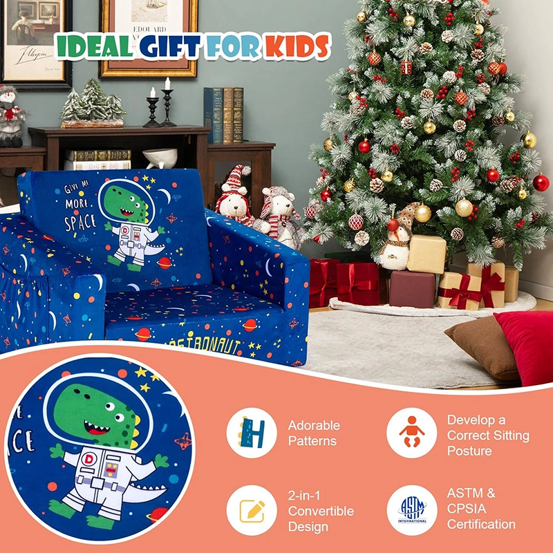 2 in 1 Children Folding Foam Sofa Bed
