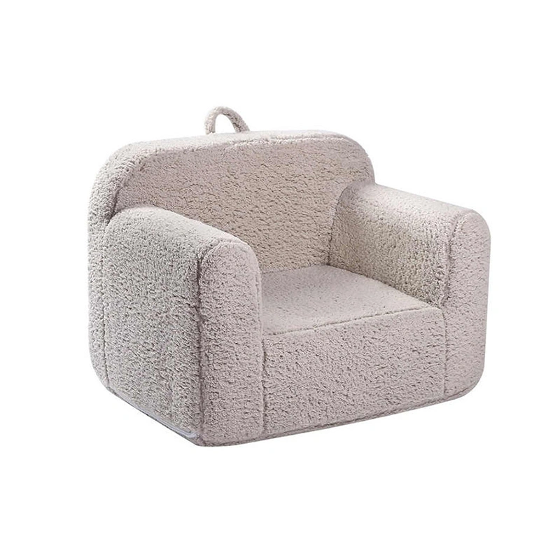 Soft Sherpa Kids Sofa Chair - Toddler Foam Mini Couch