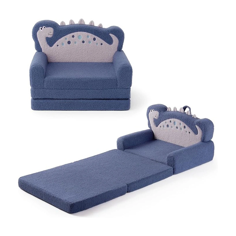2-in-1 Soft Foam Kids Sofa Bed