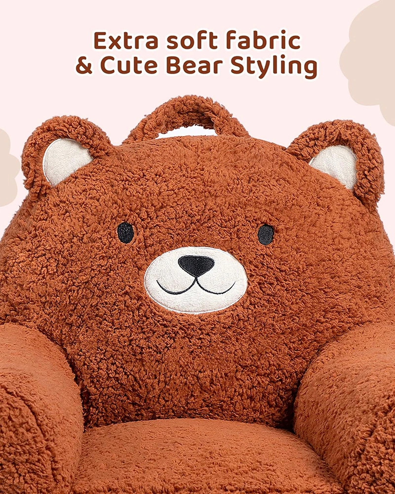 Bear Style Foam Filled Toddler Sofa Chair - Comfy Kids Couch