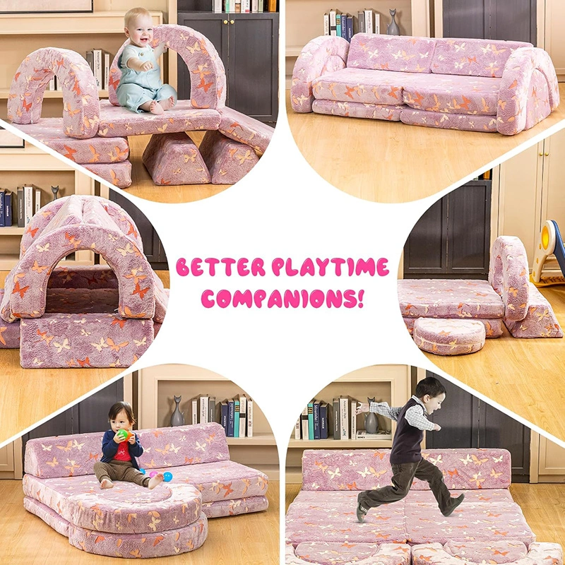 10Pcs Glow Modular Kids Play Couch