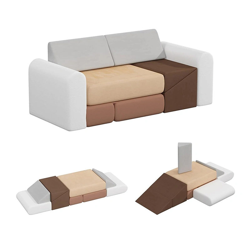 7-Piece Kids Sofa & Play Couch Climbing Foam Blocks Playset