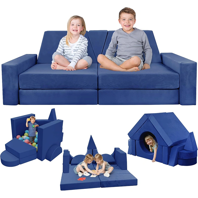 15pcs Kids Foam Modular Couch and Building Kits