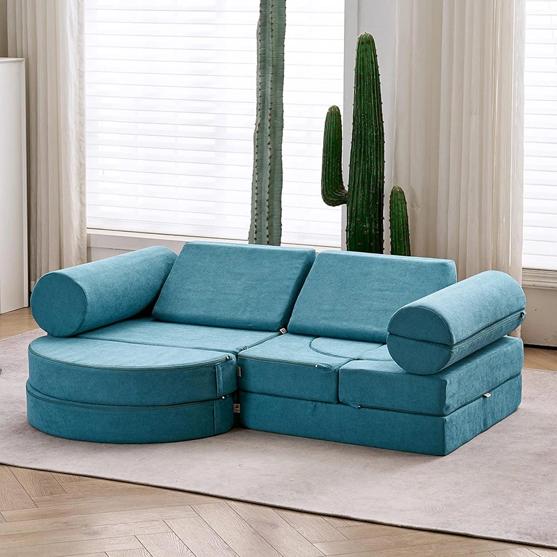 14PCS Luxury Kids Floor Sofa - Playhouse Play Set for Toddlers Babies