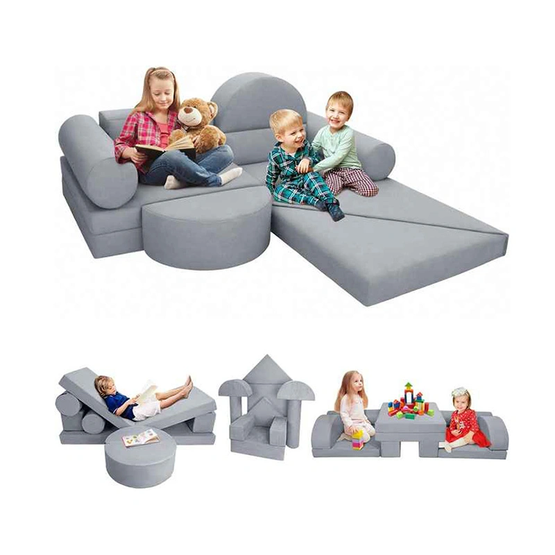 10PCS Kids Modular Couch & DIY Play Blocks