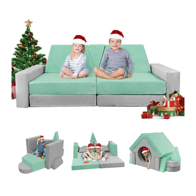 15pcs Kids Foam Modular Couch and Building Kits