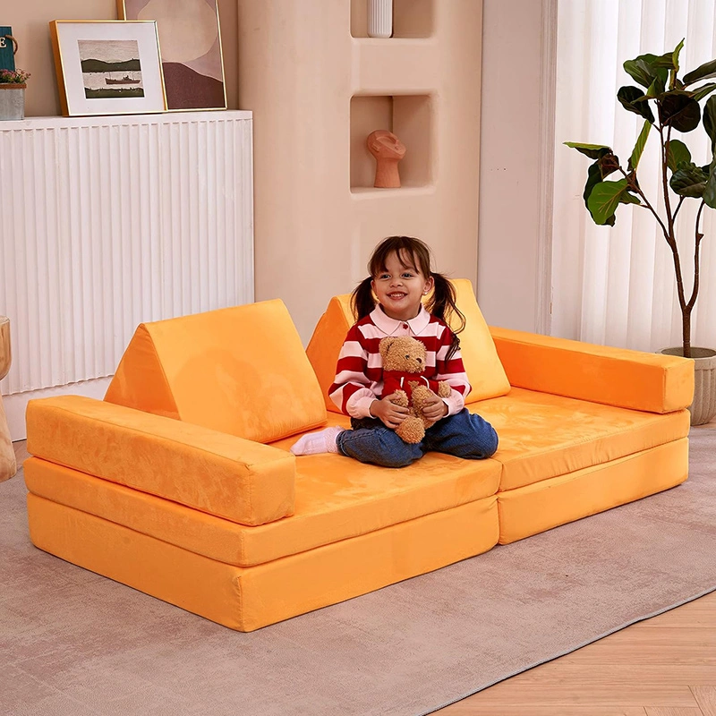 8PCS Kids Modular Floor Sofa Toddlers Playhouse Play Set