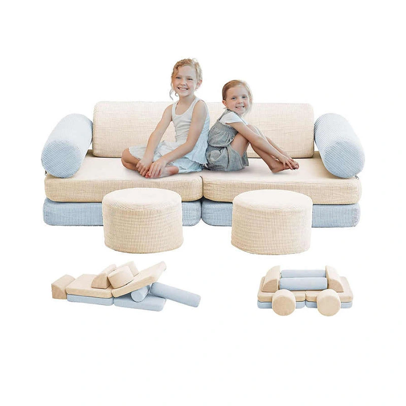 10pcs Kids Soft Modular Couch & Playroom Blocks