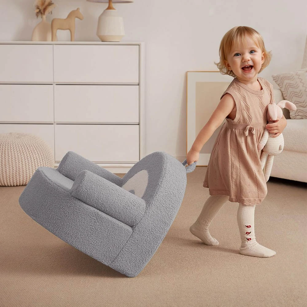 Custom Rainbow Shape Foldable Kids Sofa Chair