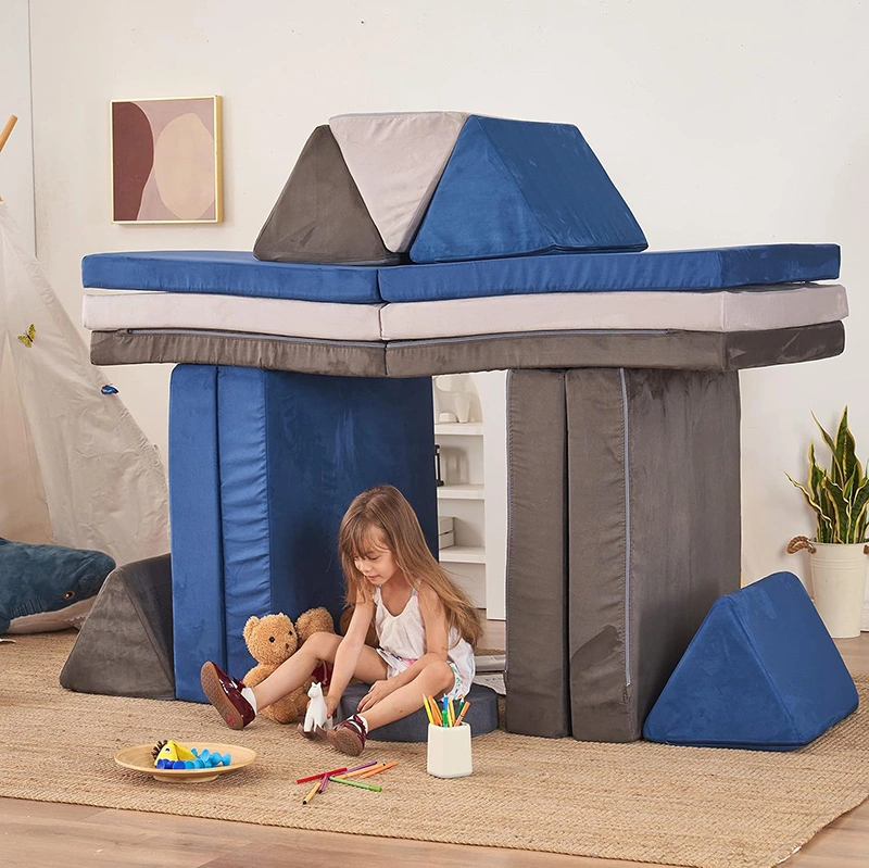 8PCS Kids Modular Floor Sofa Toddlers Playhouse Play Set