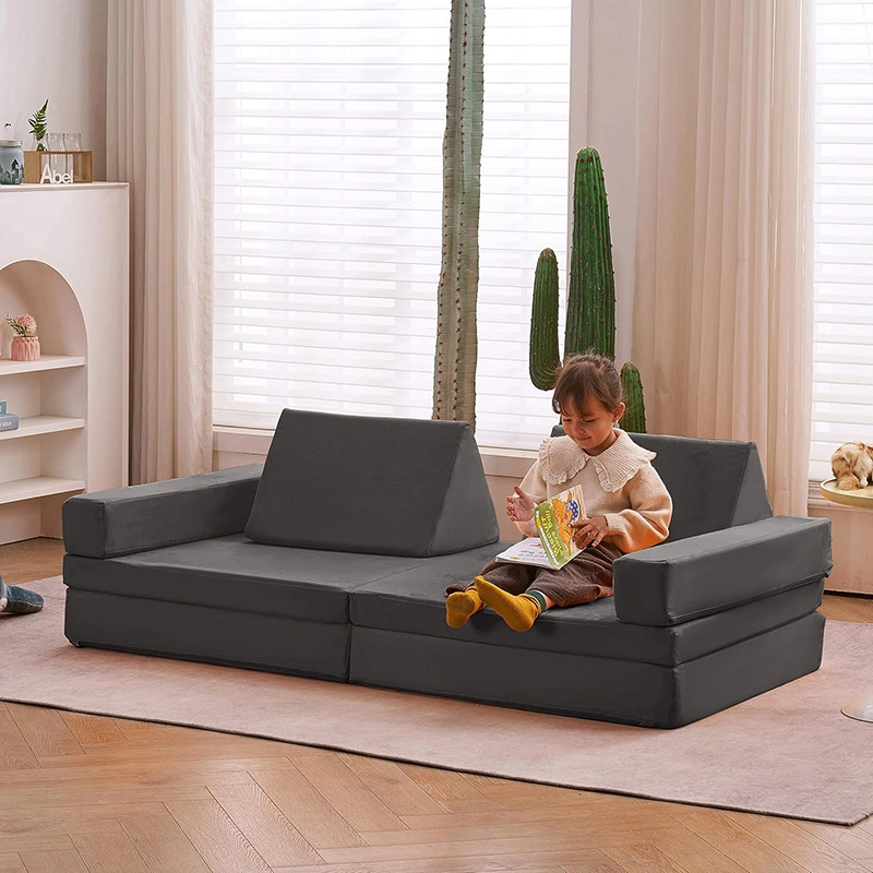 8PCS Kids Modular Floor Sofa Toddlers Playhouse Play Set