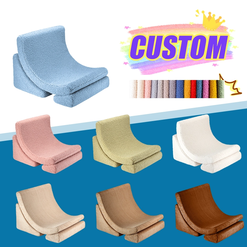 White Moon Shape Kids Foam Sofa Couch