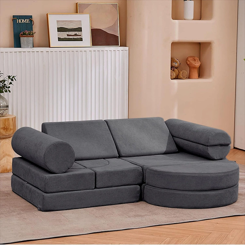 14PCS Luxury Kids Floor Sofa - Playhouse Play Set for Toddlers Babies