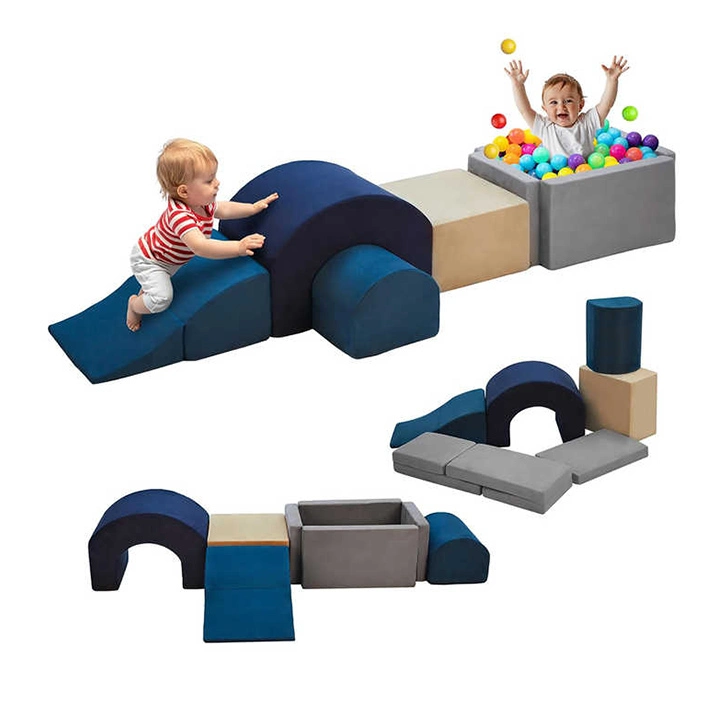 7 Pcs Toddlers Kids Soft Foam Climbing Toys and Blocks