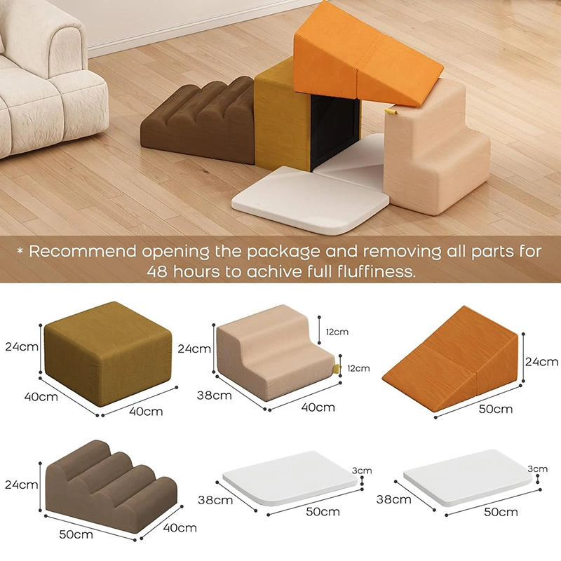 7-piece Children's Educational Foam Blocks and Climbing Toys