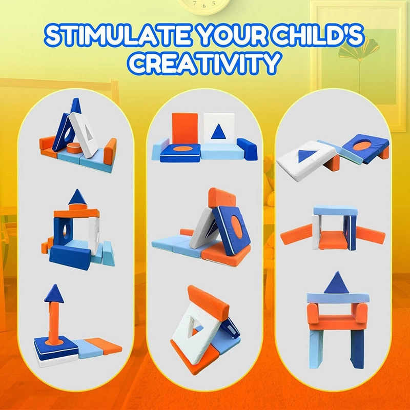11pcs Creative Toddler Play Couch and Playroom Toys Cubes