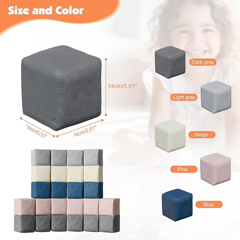 12 PCS Modular Kids Play Blocks Toddler Building Fortplay Set