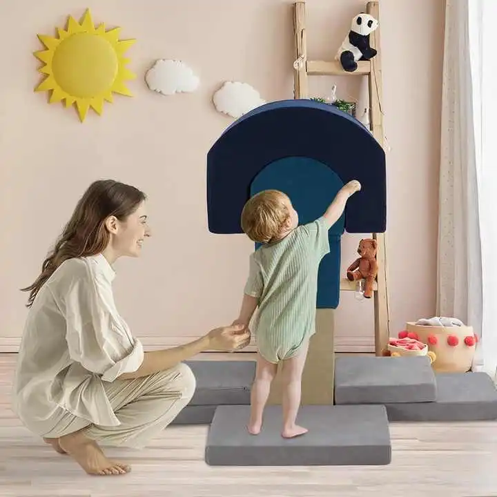 7 Pcs Toddlers Kids Soft Foam Climbing Toys and Blocks