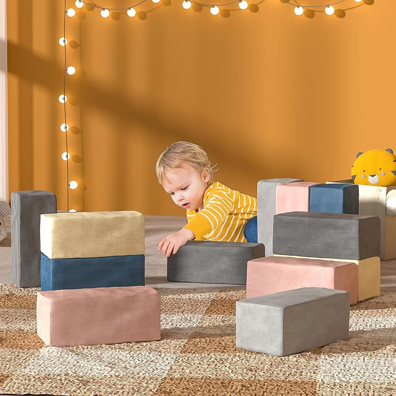 12 PCS Modular Kids Play Blocks Toddler Building Fortplay Set