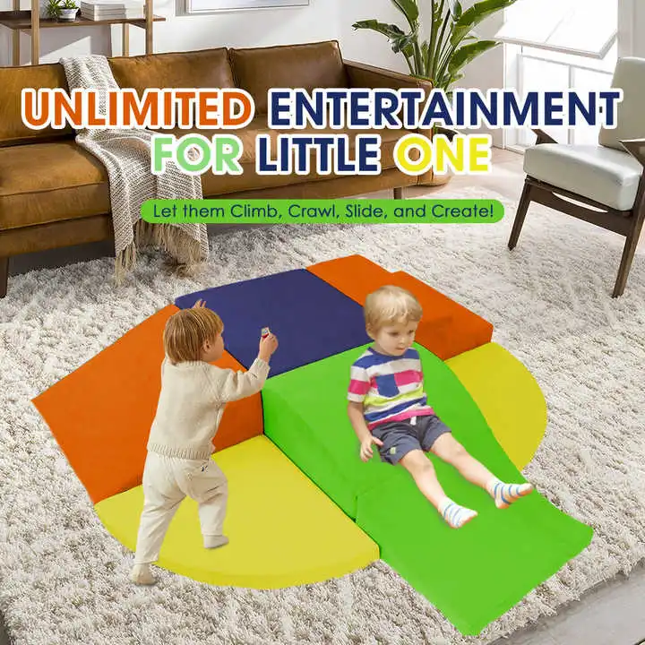 6 Pieces Toddlers Soft Foam Climbing Blocks Toys