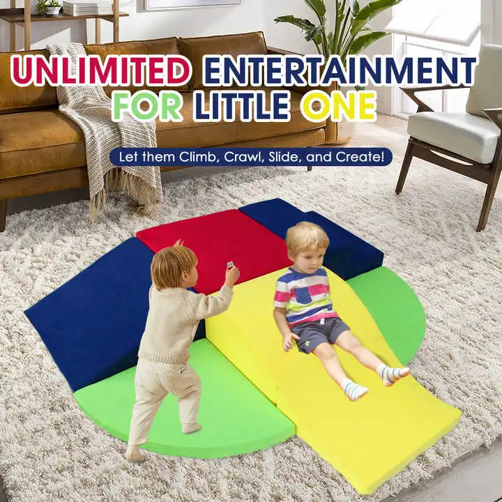 6-Piece Toddlers DIY Climbing Block Play Set