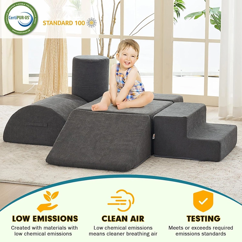 6pcs Toddler Soft Foam Climbing Play Blocks