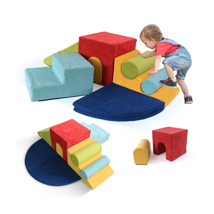 9-Piece Colorful Foam Climbing Blocks for Kids Toddler Crawing