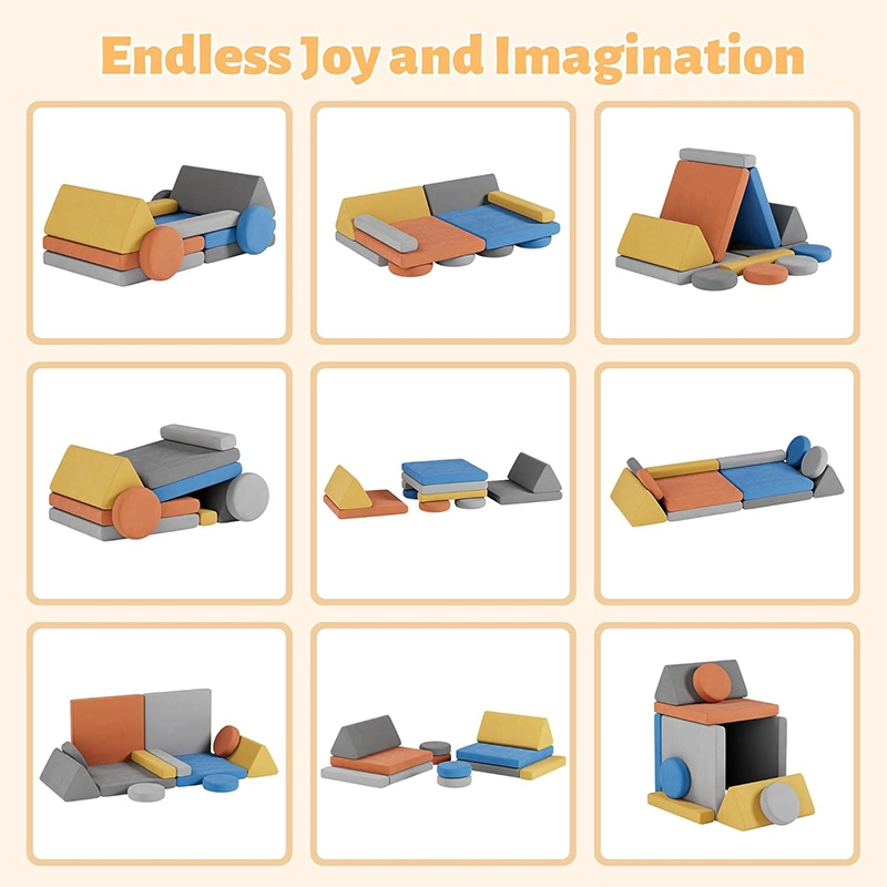 12 PCS Child Soft Climbing Fortplay Building Kits