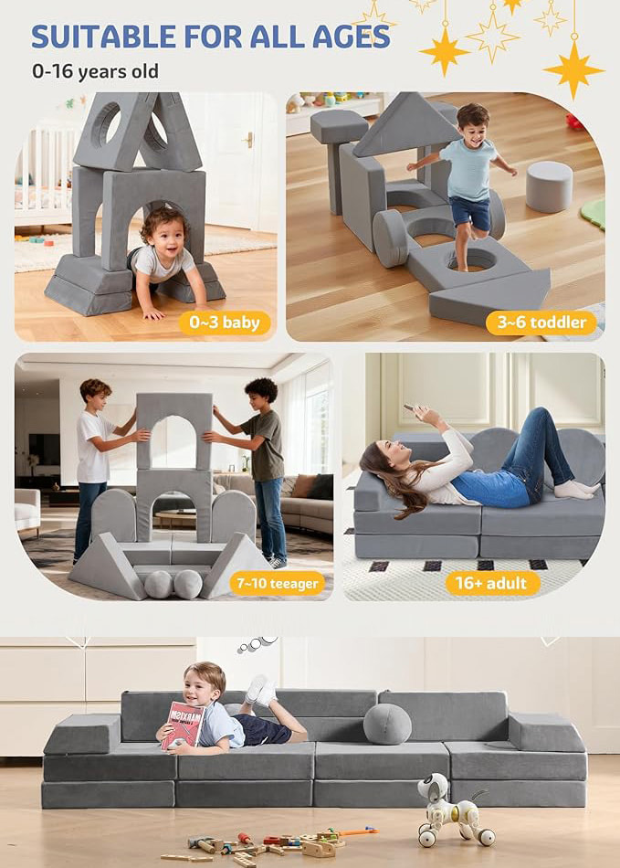 Benefits of a Kids’ Modular Play Couch